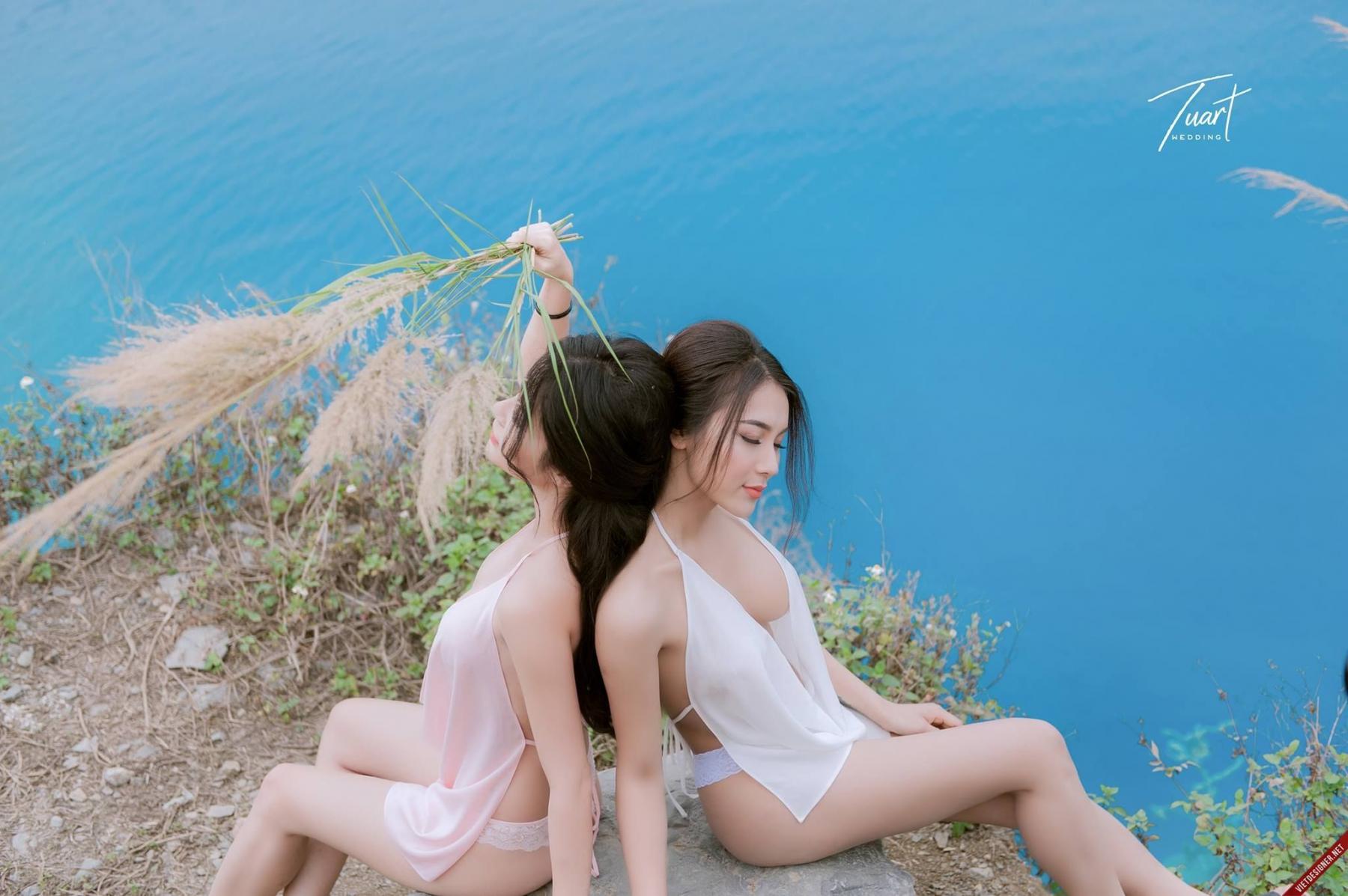 Vietnam Sexy Sisters Lakeside to Rescue Drowning Teenagers 1