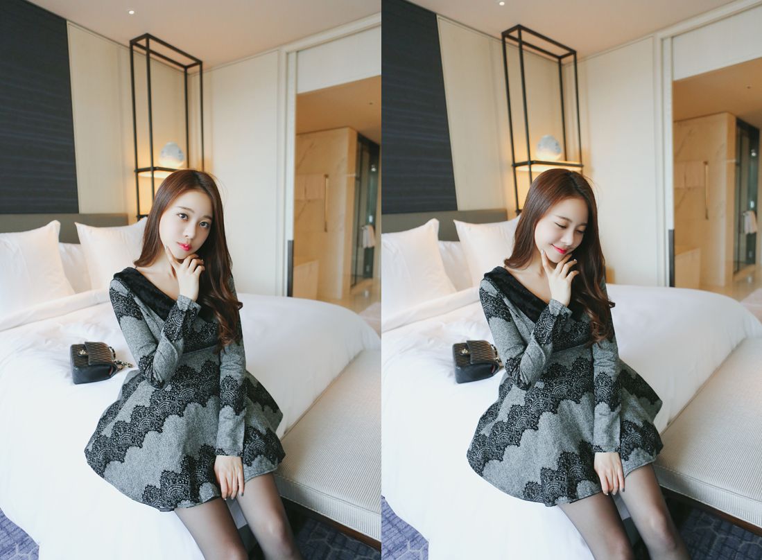 Kim Min Young Black Lace and Legs Picture and Photo 5