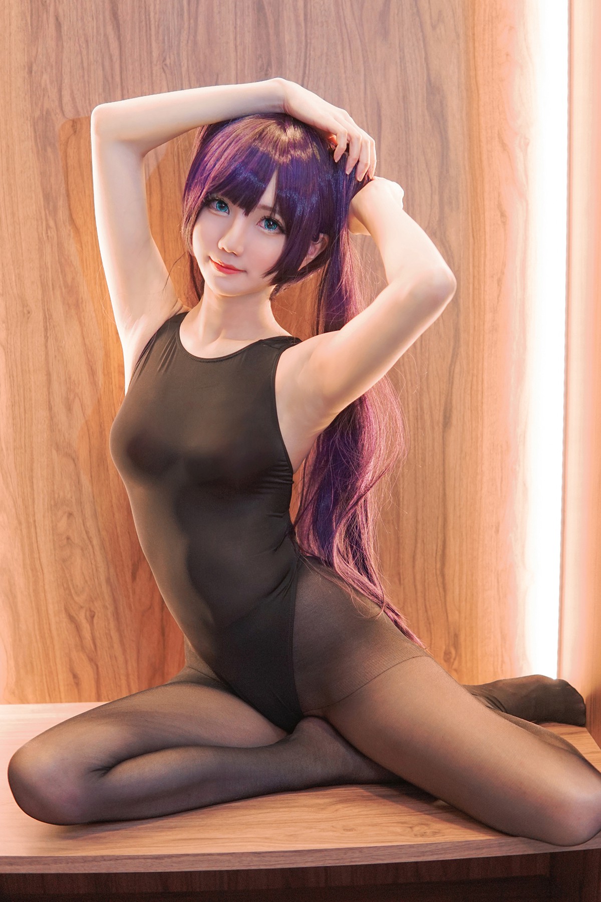 Coser@Sally Dorasnow - Mona Swimsuit Genshin Impact