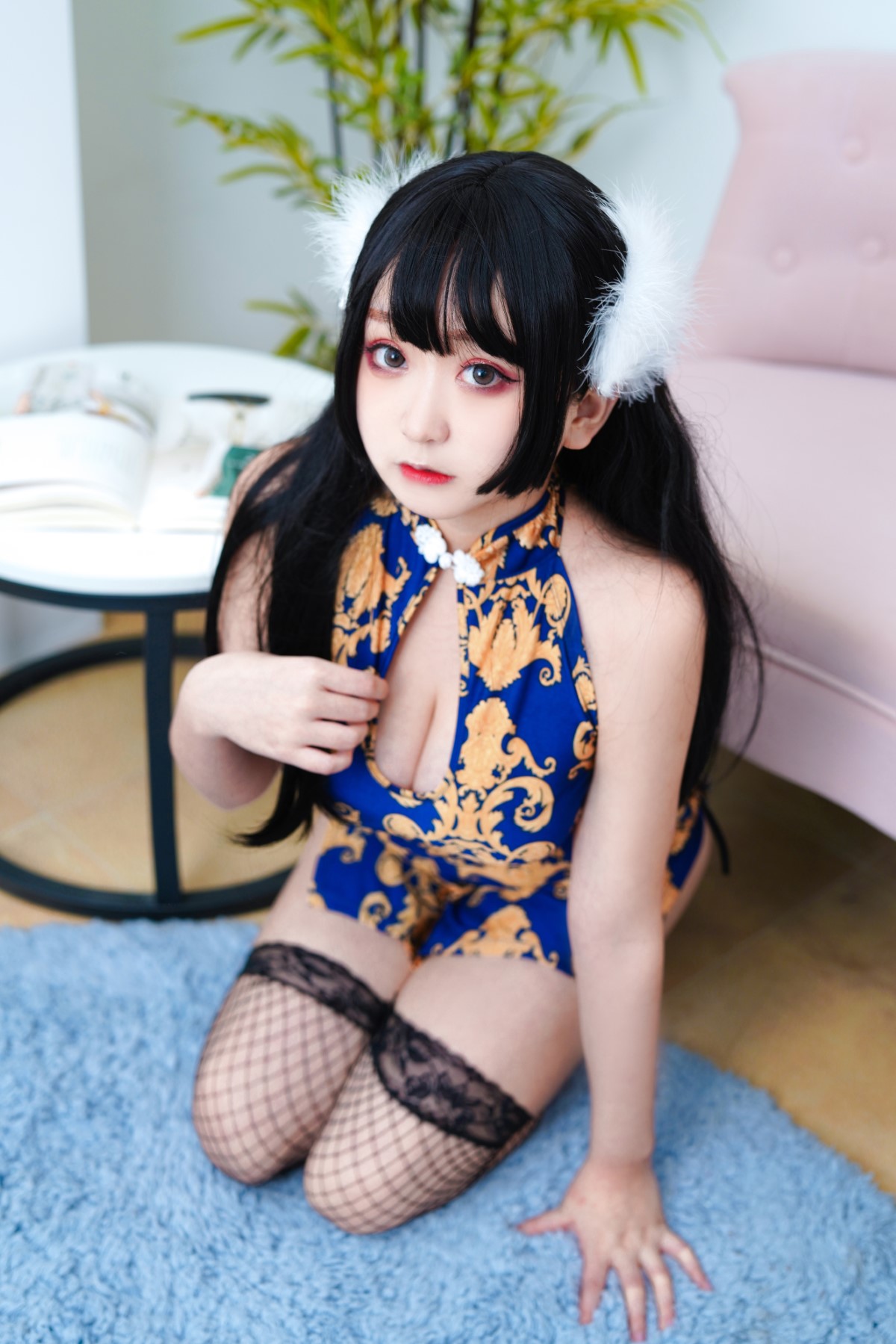 Coser@恩田直幸 Vol 020 蓝色旗袍 0013 6976527391.jpg