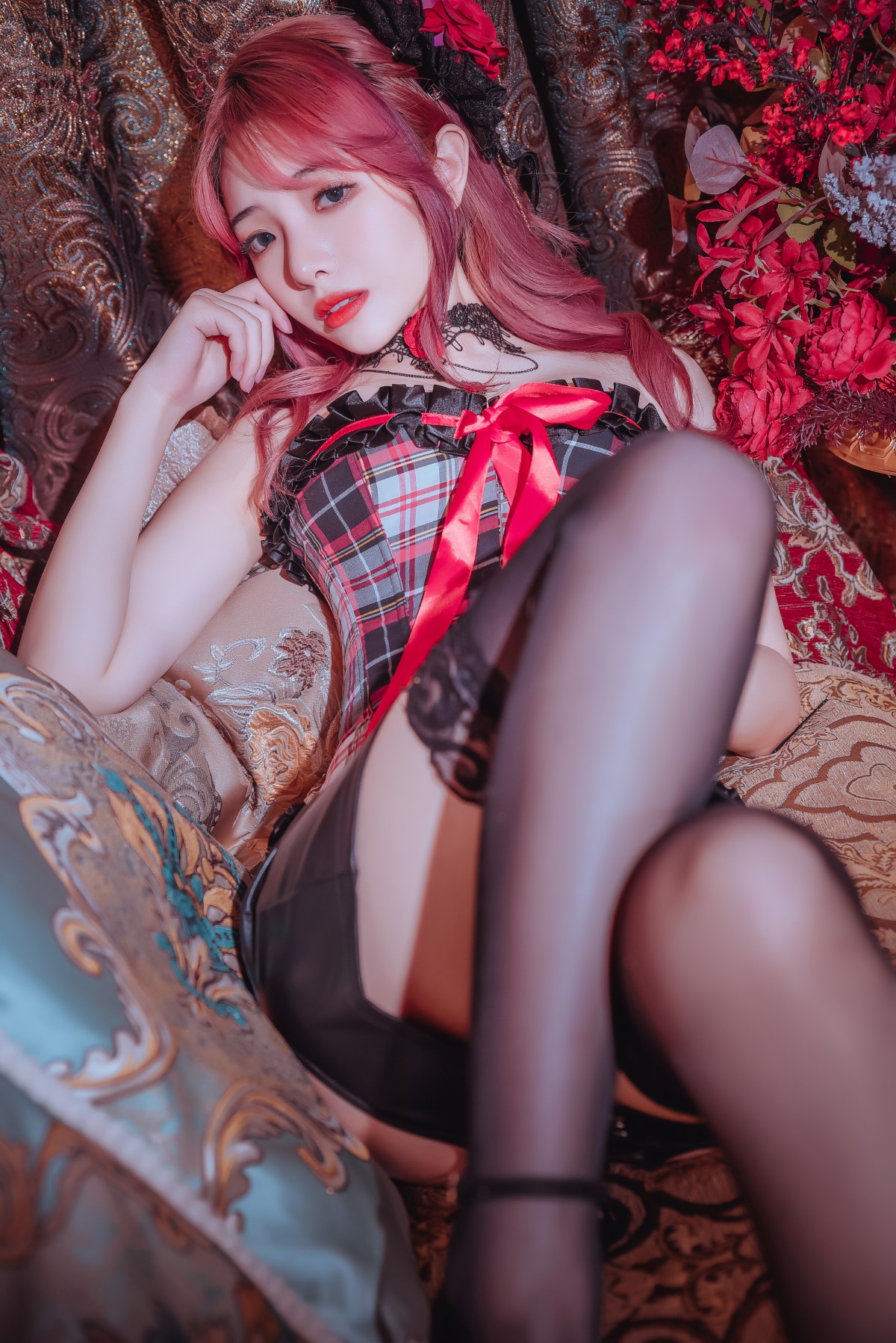 Coser@雯妹不讲道理 Vol 029 红黑格子 0009 8145008351.jpg