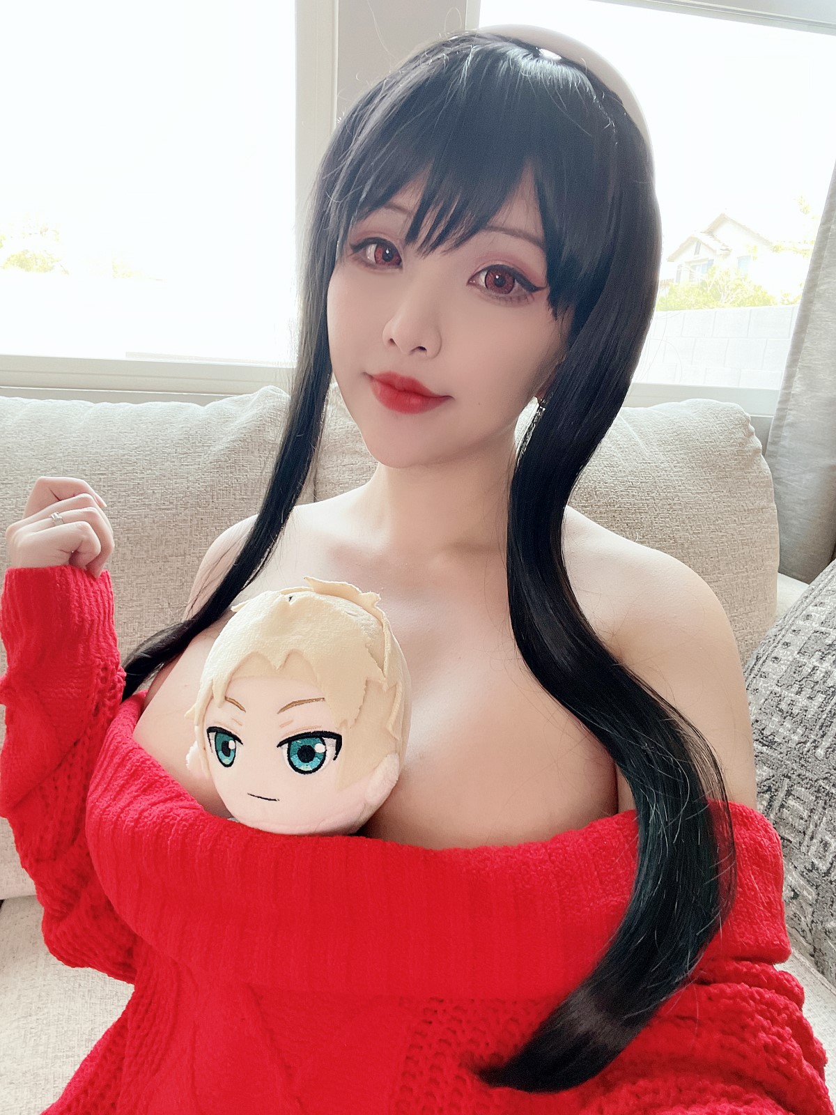 Coser@Hana Bunny Yor Forger Red Sweater 0024 8622323008.jpg