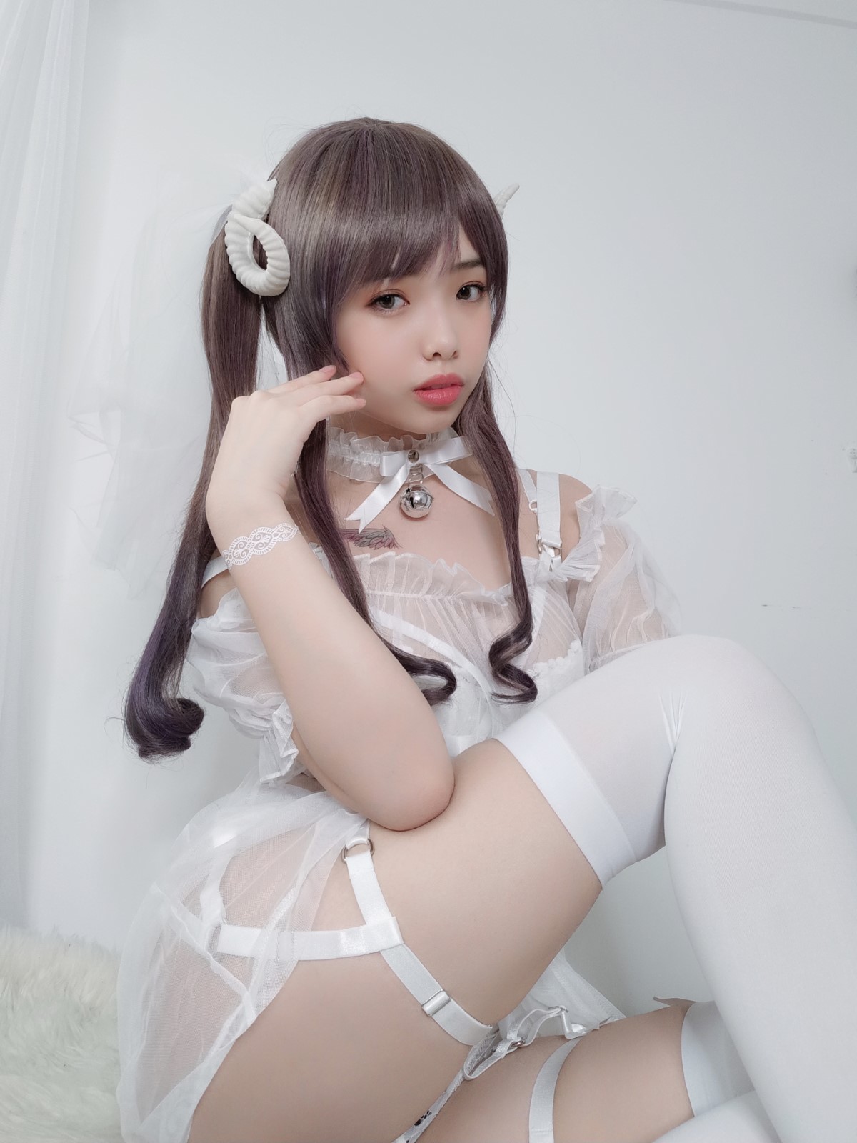 Coser@雯妹不讲道理 Vol 016 绵羊白色绑带 0036 1099953415.jpg