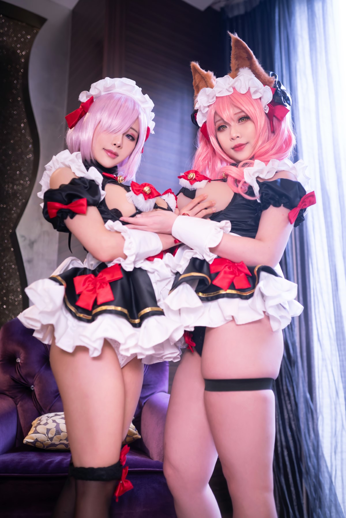 Coser@Hana Bunny And HaneAme Tamamo Maid And Mashu Kyrielight Maid 0002 0869721304.jpg