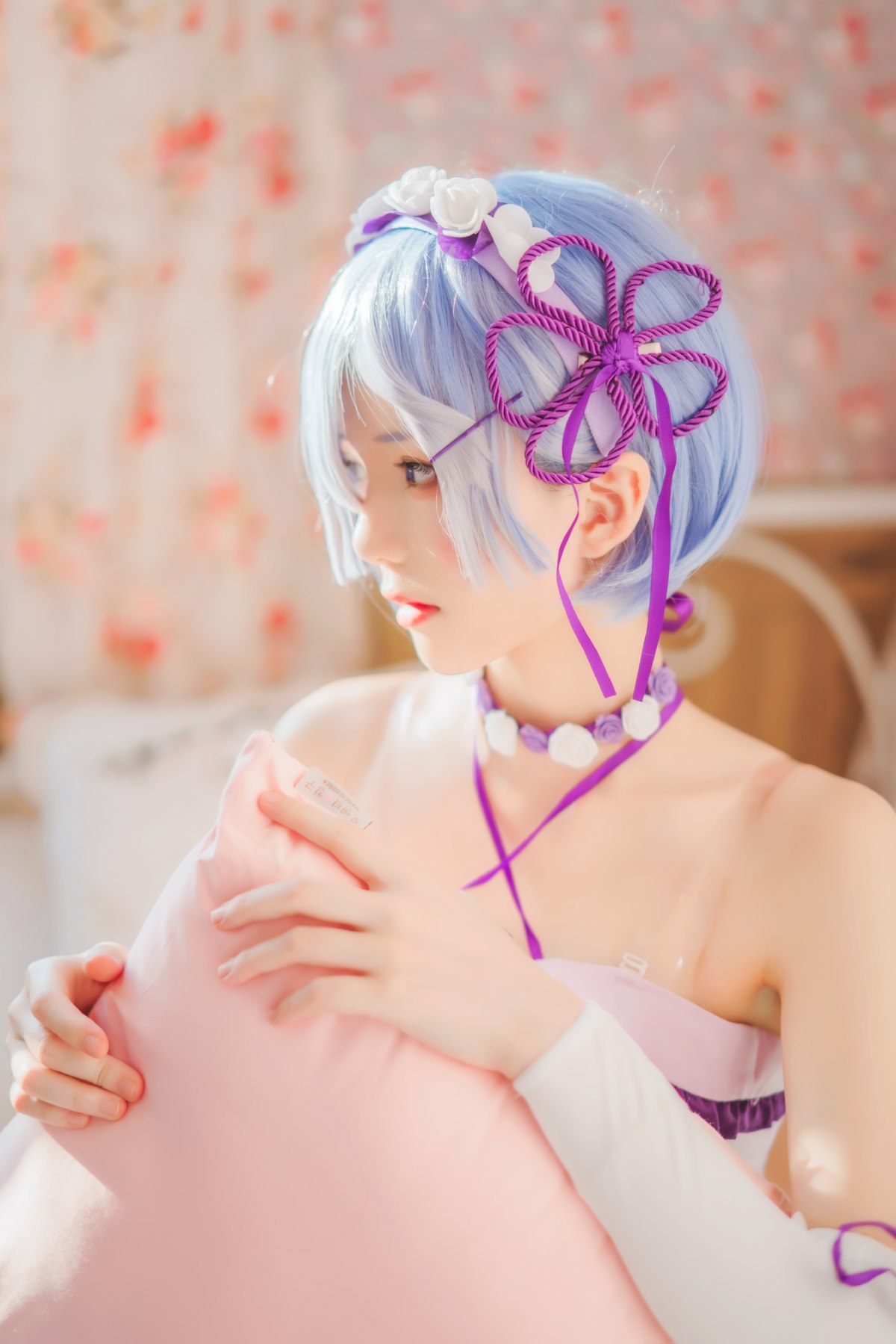 Coser@桜桃喵 Vol 137 蕾姆睡裙 0001 3221990044.jpg