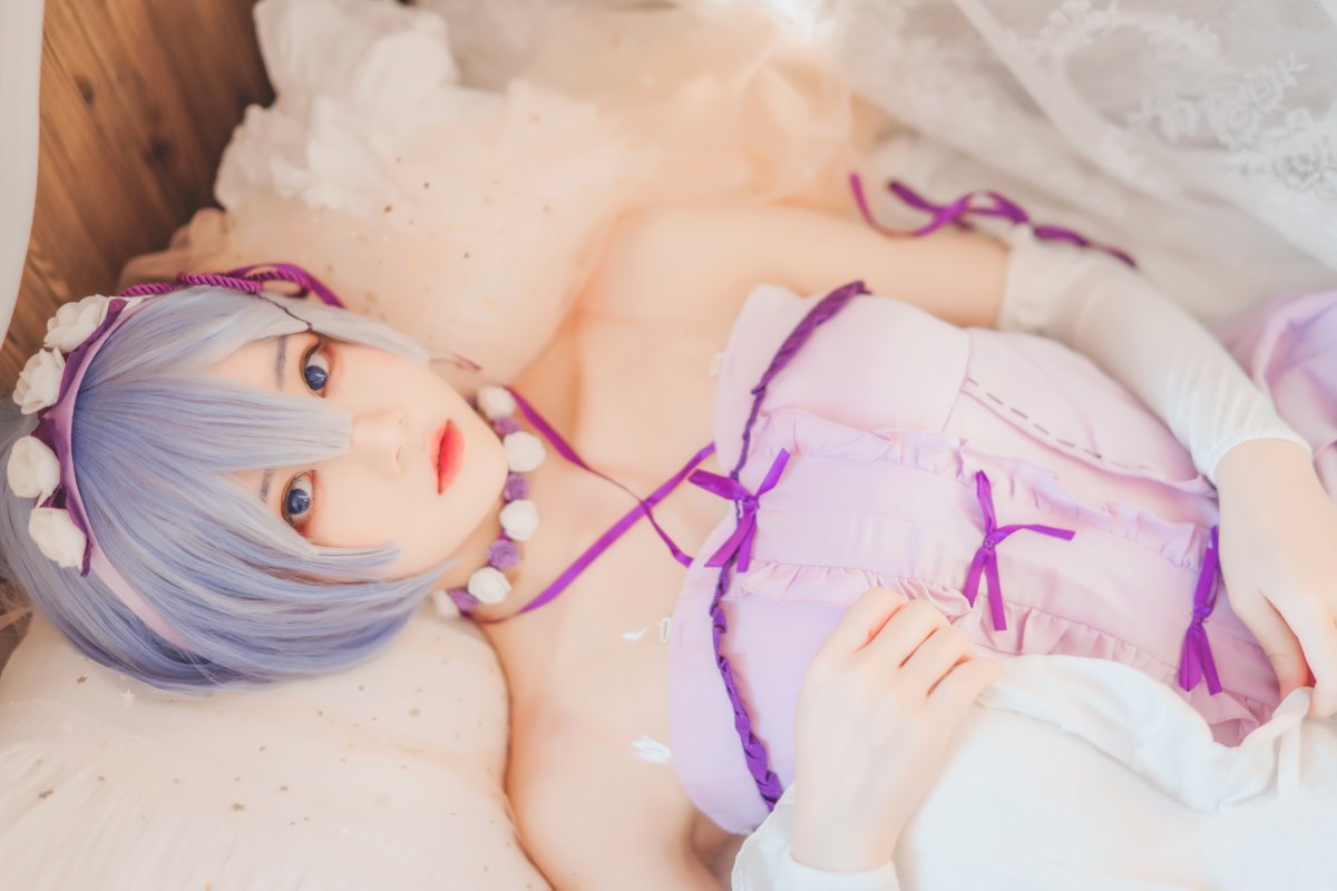 Coser@桜桃喵 Vol 137 蕾姆睡裙 0006 7717479597.jpg