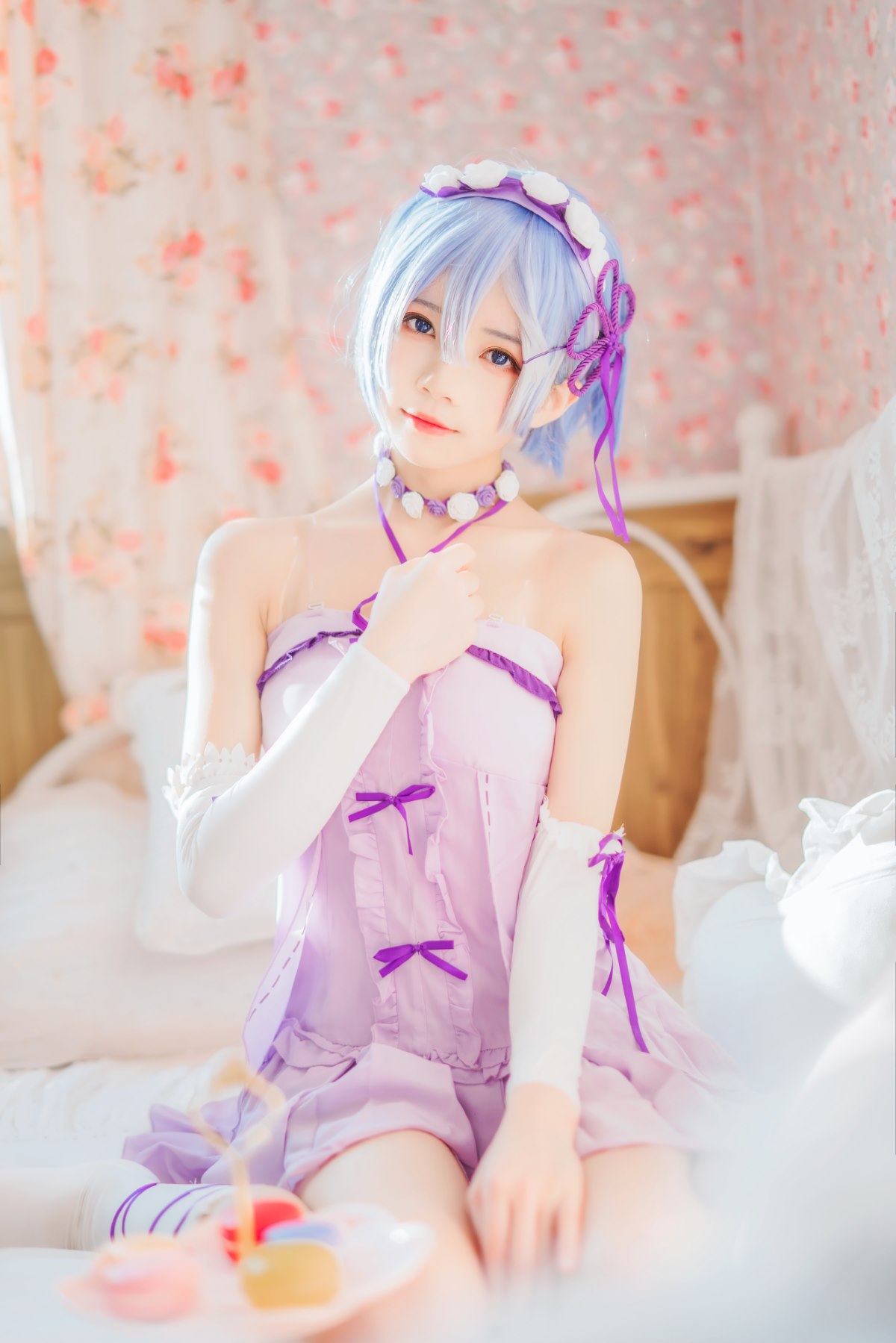 Coser@桜桃喵 Vol 137 蕾姆睡裙 0009 3262273300.jpg