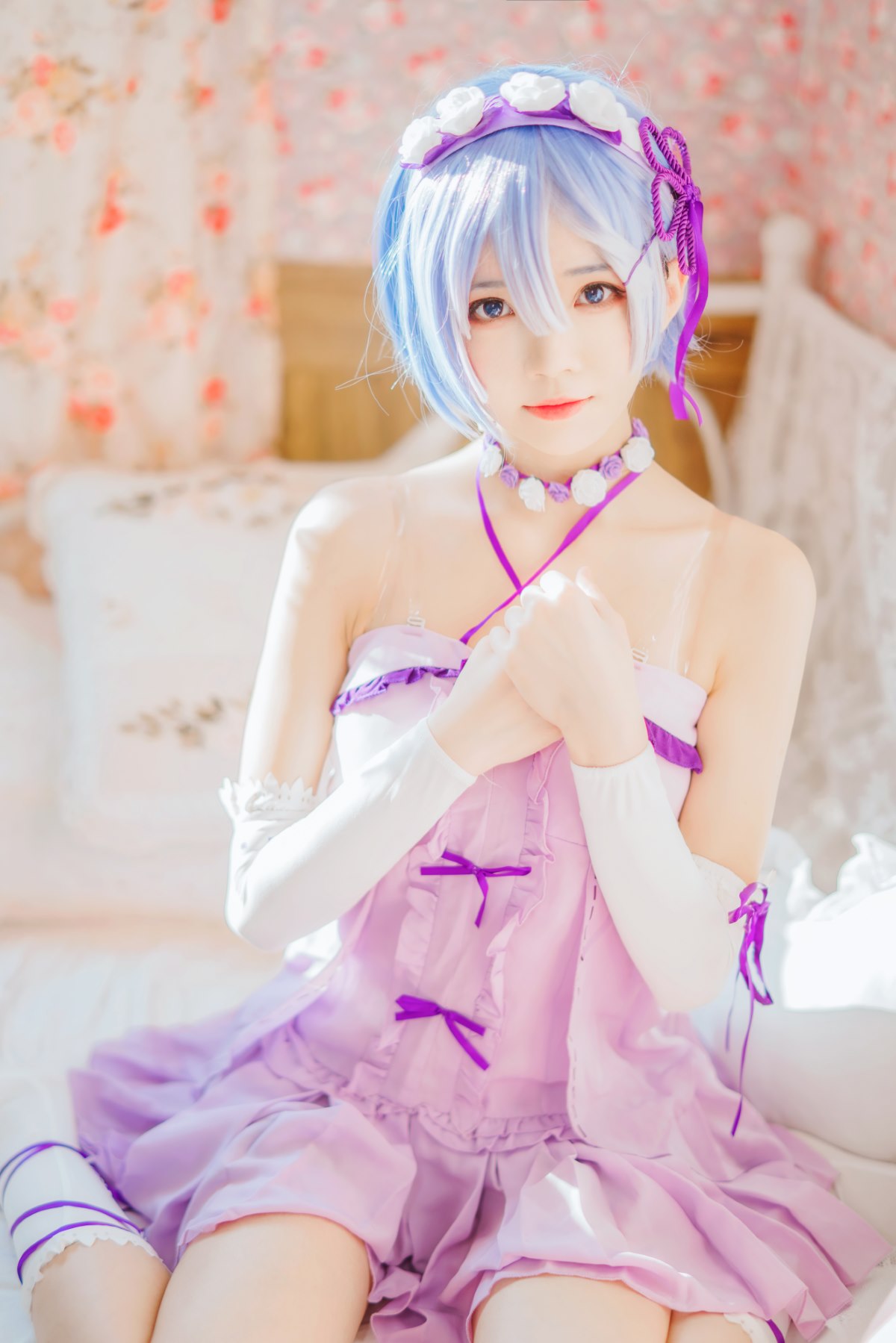 Coser@桜桃喵 Vol 137 蕾姆睡裙 0011 4795781131.jpg