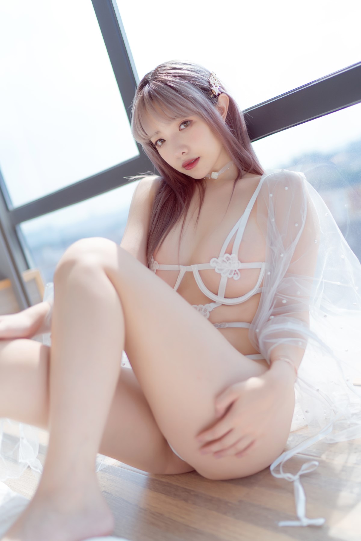 Coser@雯妹不讲道理 Vol 046 白色镂空 0011 6744240151.jpg