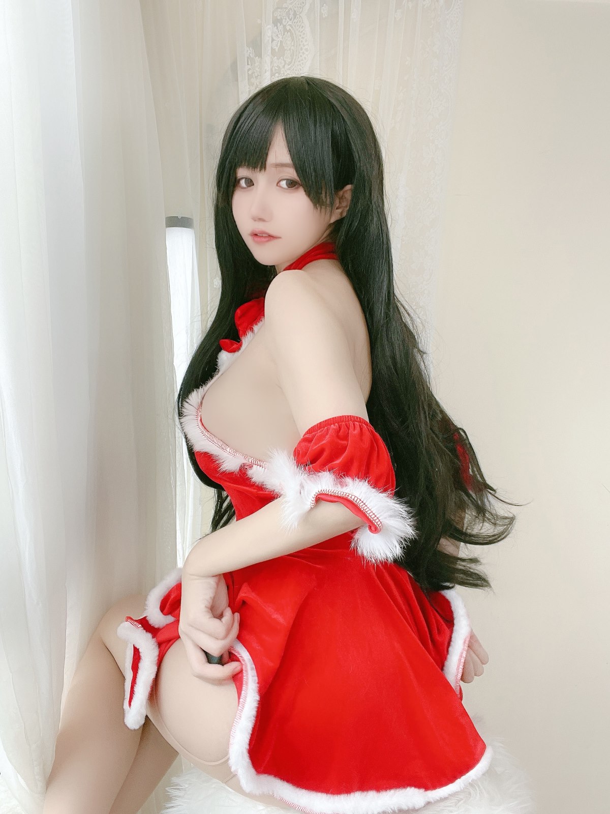 Coser@小仓千代w Vol 018 红色礼物裙 0006 0953925768.jpg