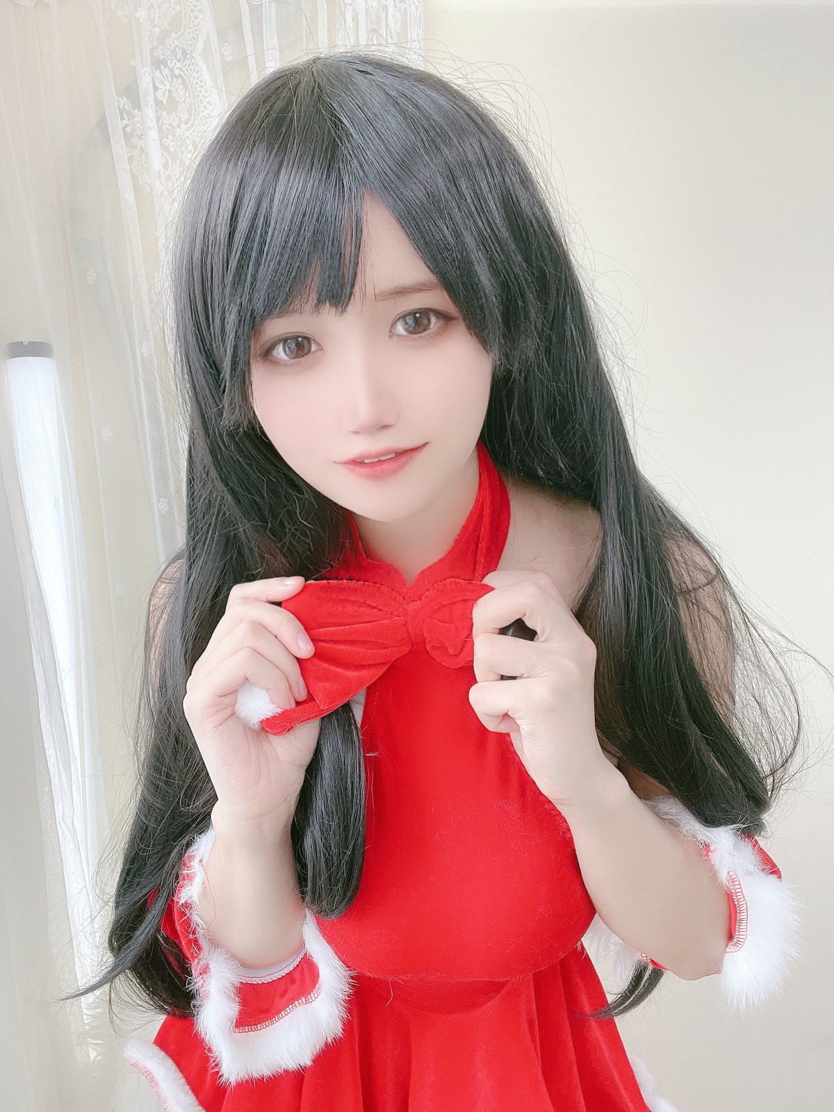 Coser@小仓千代w Vol 018 红色礼物裙 0012 6417685114.jpg