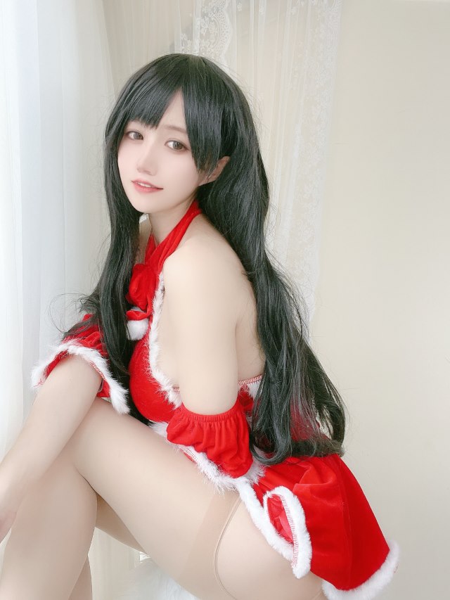 Coser@小仓千代w Vol 018 红色礼物裙 0020 8152515012.jpg