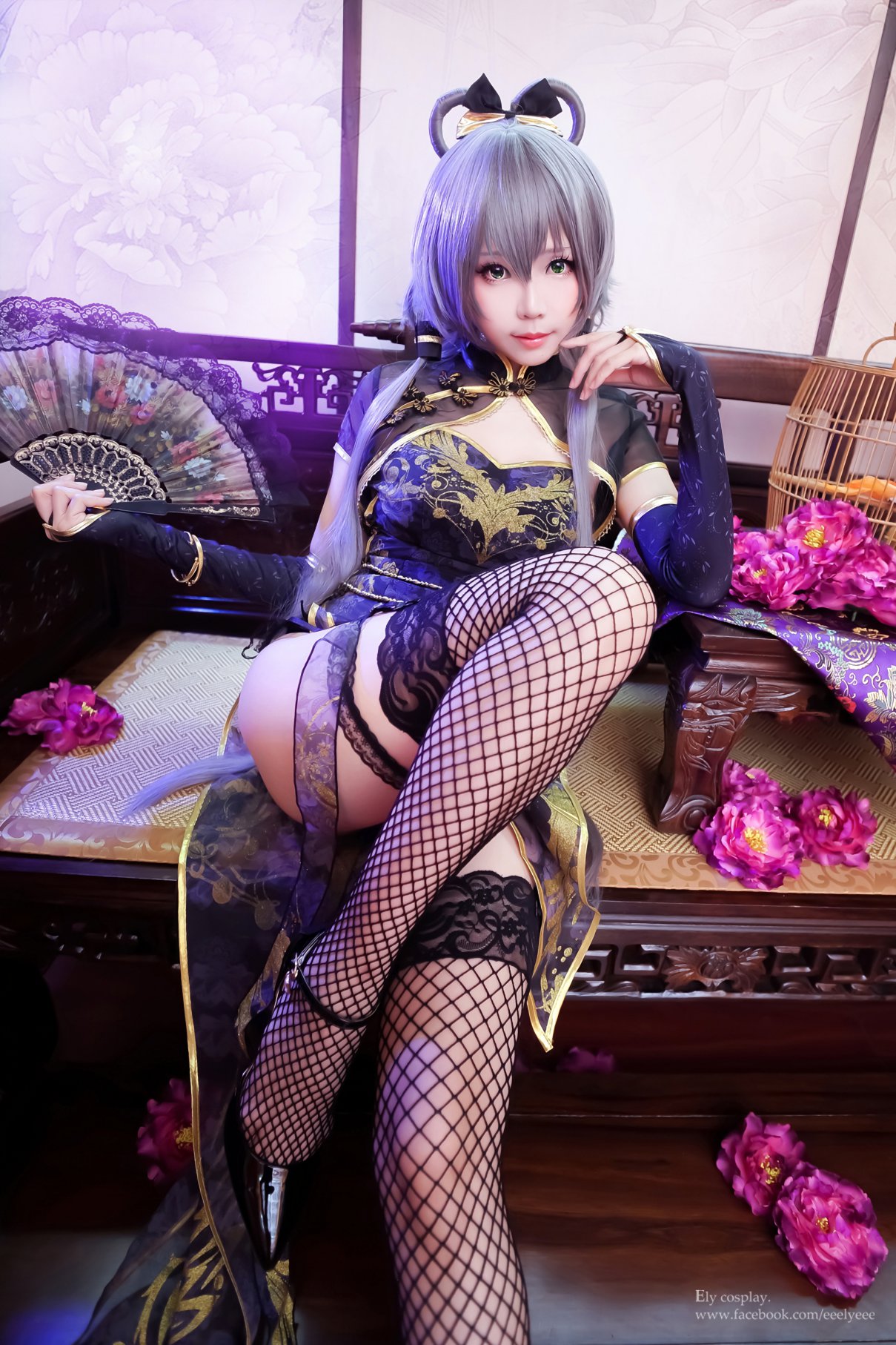 Coser@Ely Vol.011 天依 金丝雀旗袍 0001