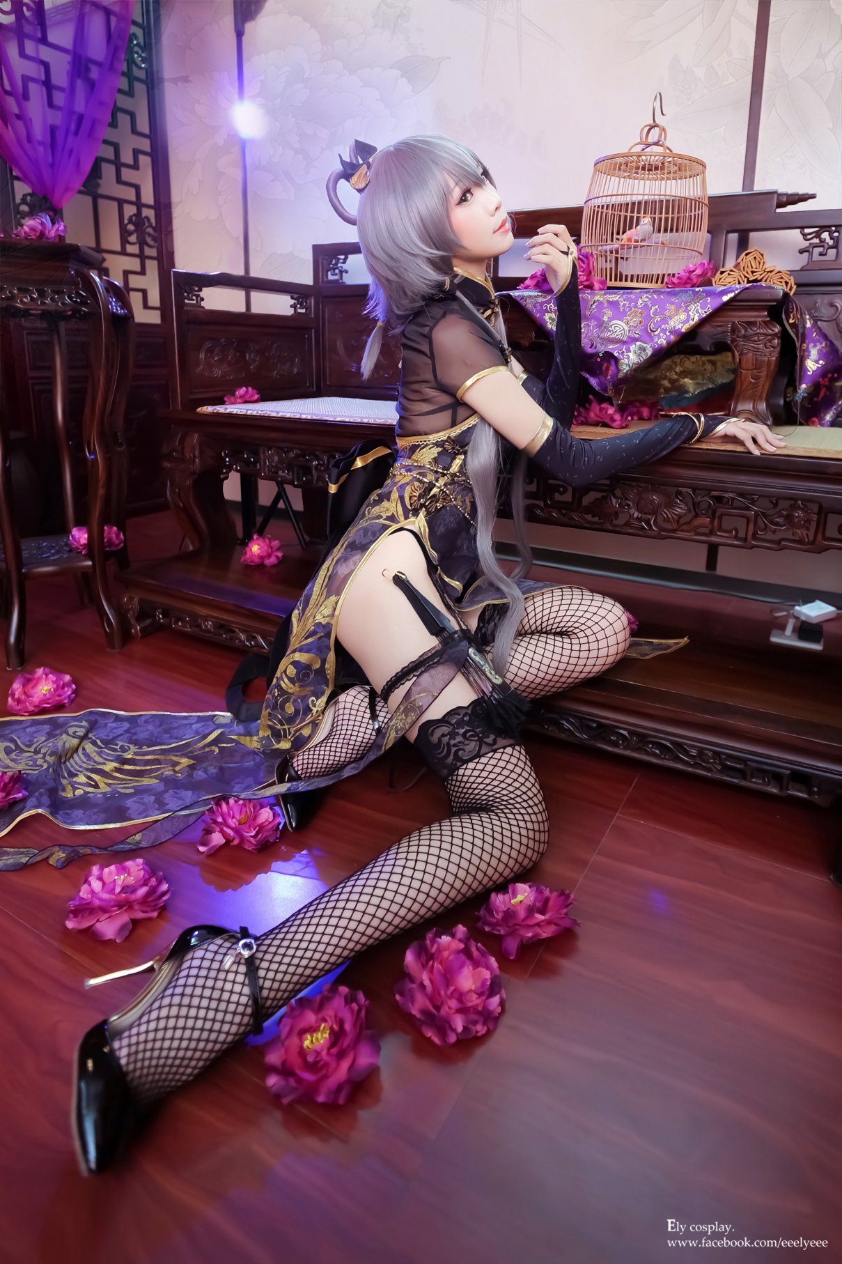 Coser@Ely Vol.011 天依 金丝雀旗袍 0002