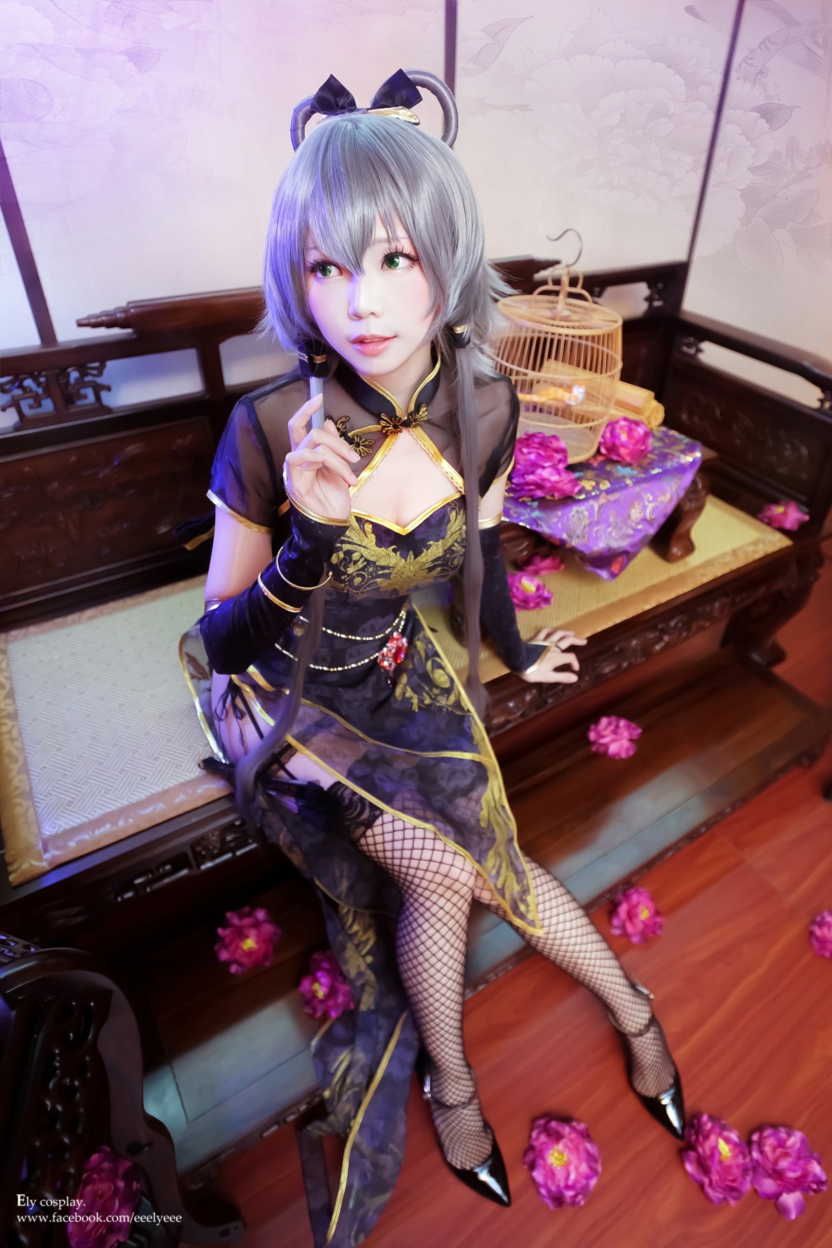 Coser@Ely Vol.011 天依 金丝雀旗袍 0004