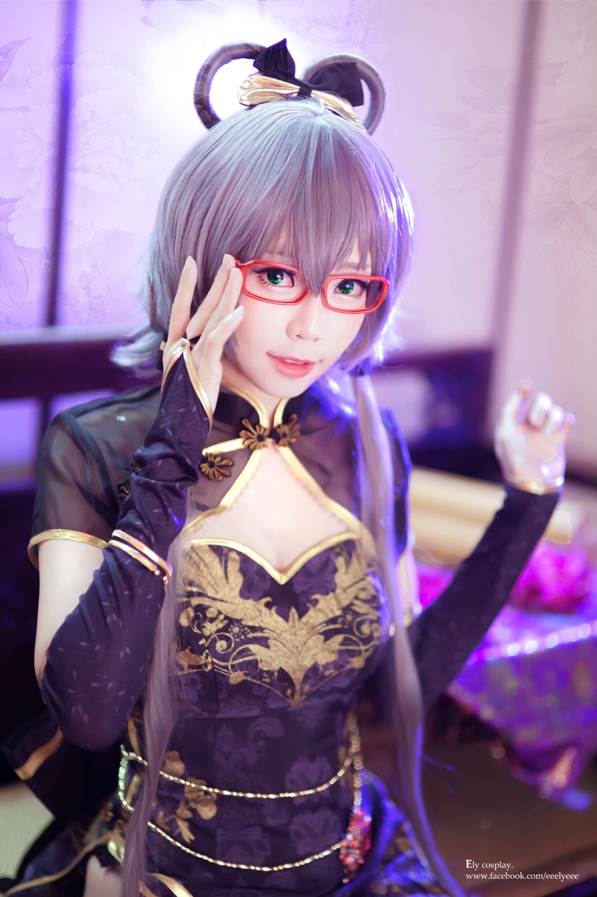 Coser@Ely Vol.011 天依 金丝雀旗袍 0009