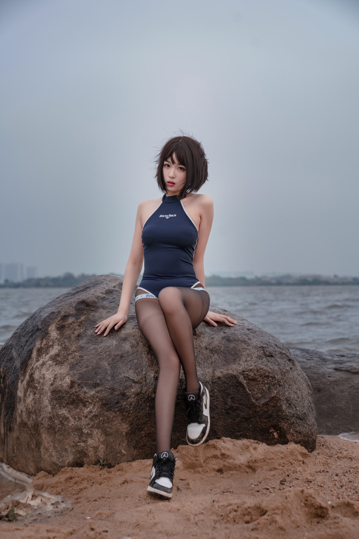 Coser@轩萧学姐 Vol.017 沙滩竞泳 0023 4288869178