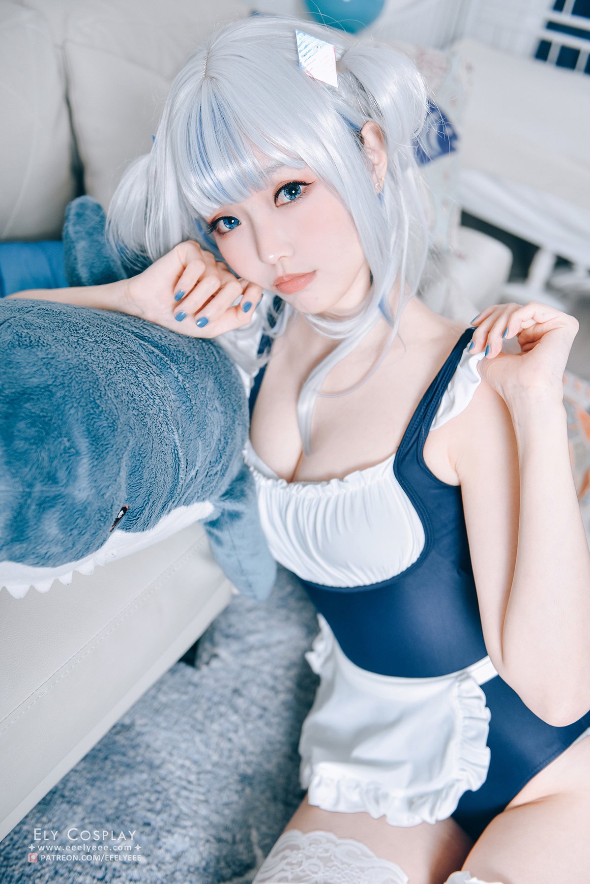 Coser@Ely Vol.045 Gura Swimsuit