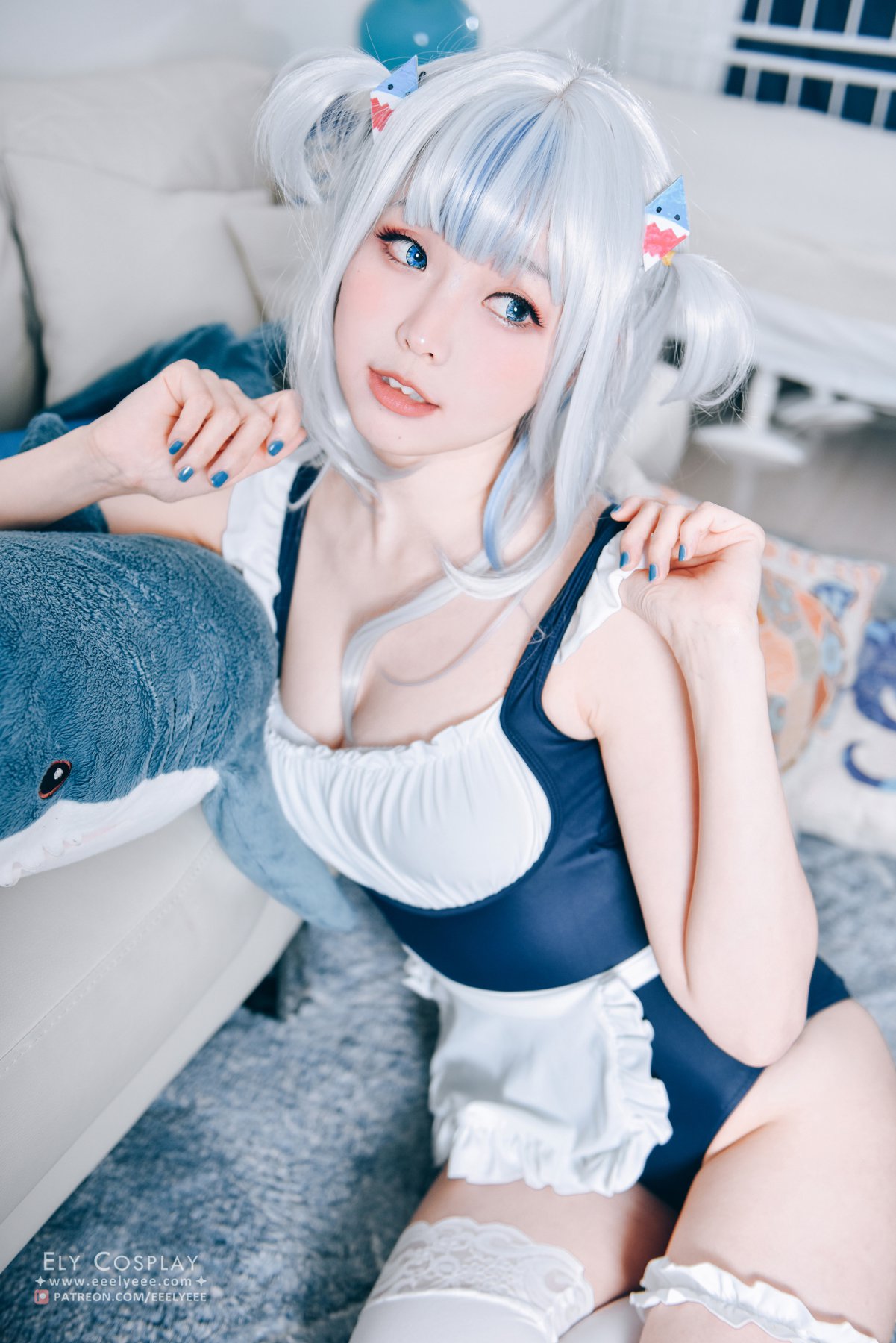 Coser@Ely Vol.045 Gura Swimsuit 0006