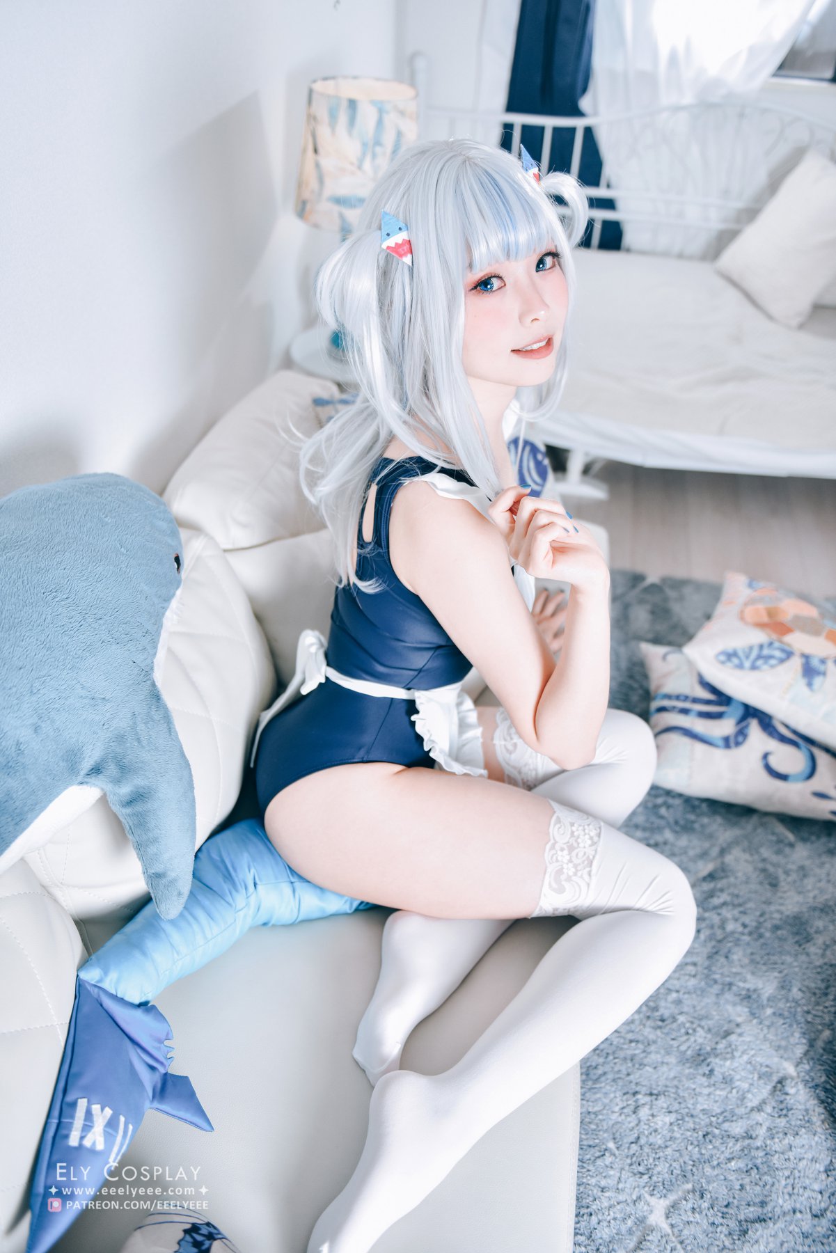 Coser@Ely Vol.045 Gura Swimsuit 0014