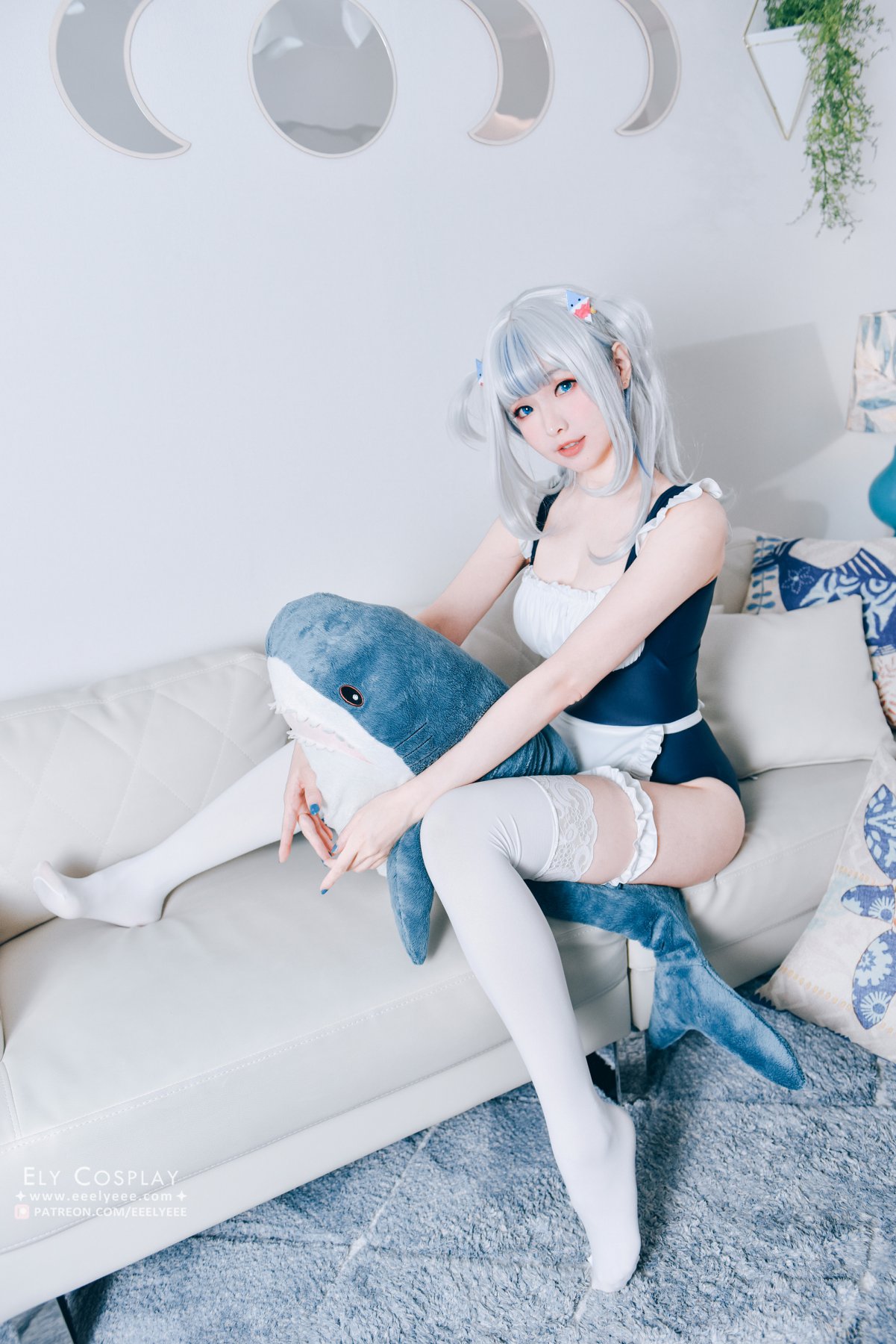 Coser@Ely Vol.045 Gura Swimsuit 0018