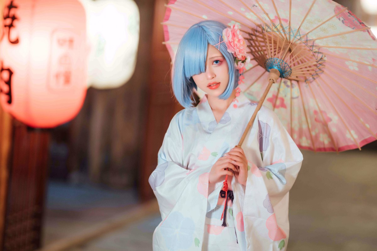 Coser@晕崽Zz 和服蕾姆 0002 8666190487.jpg