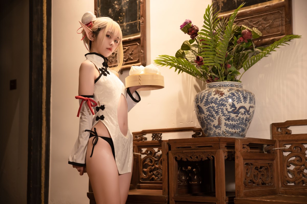 Coser@G44不会受伤 Vol 081 水兰儿白旗袍 0008 3107652415.jpg