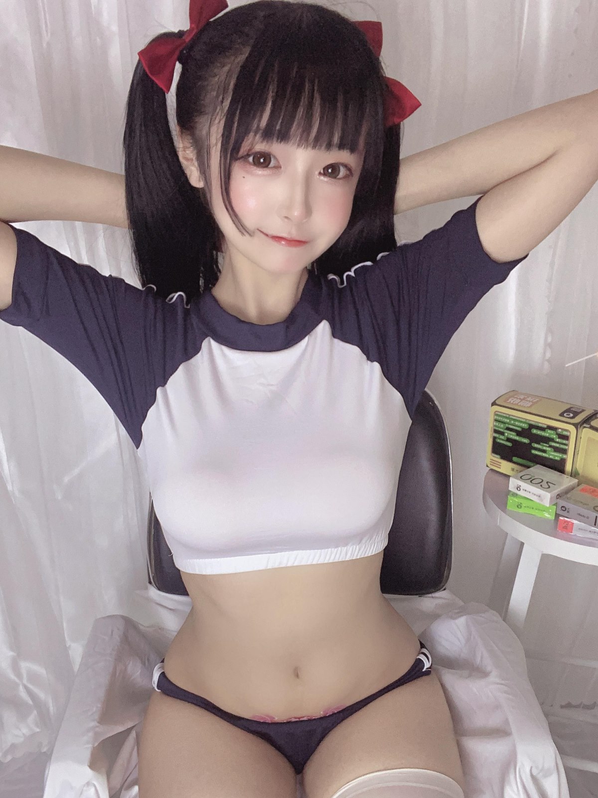 Coser@佳佳好难啊 No 003 蓝色吊带体操服 0003 1586699417.jpg