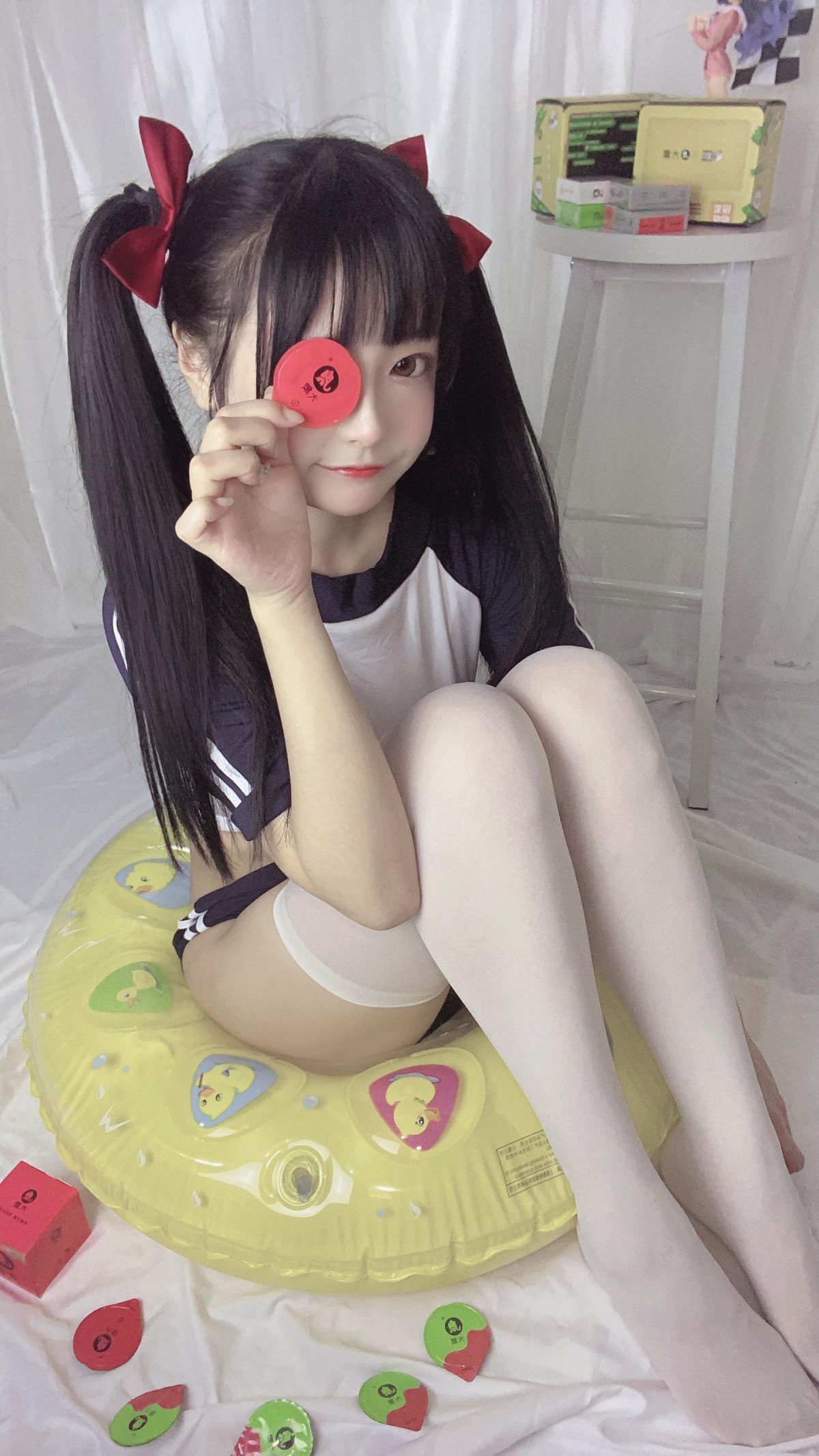 Coser@佳佳好难啊 No 003 蓝色吊带体操服 0007 2740573324.jpg