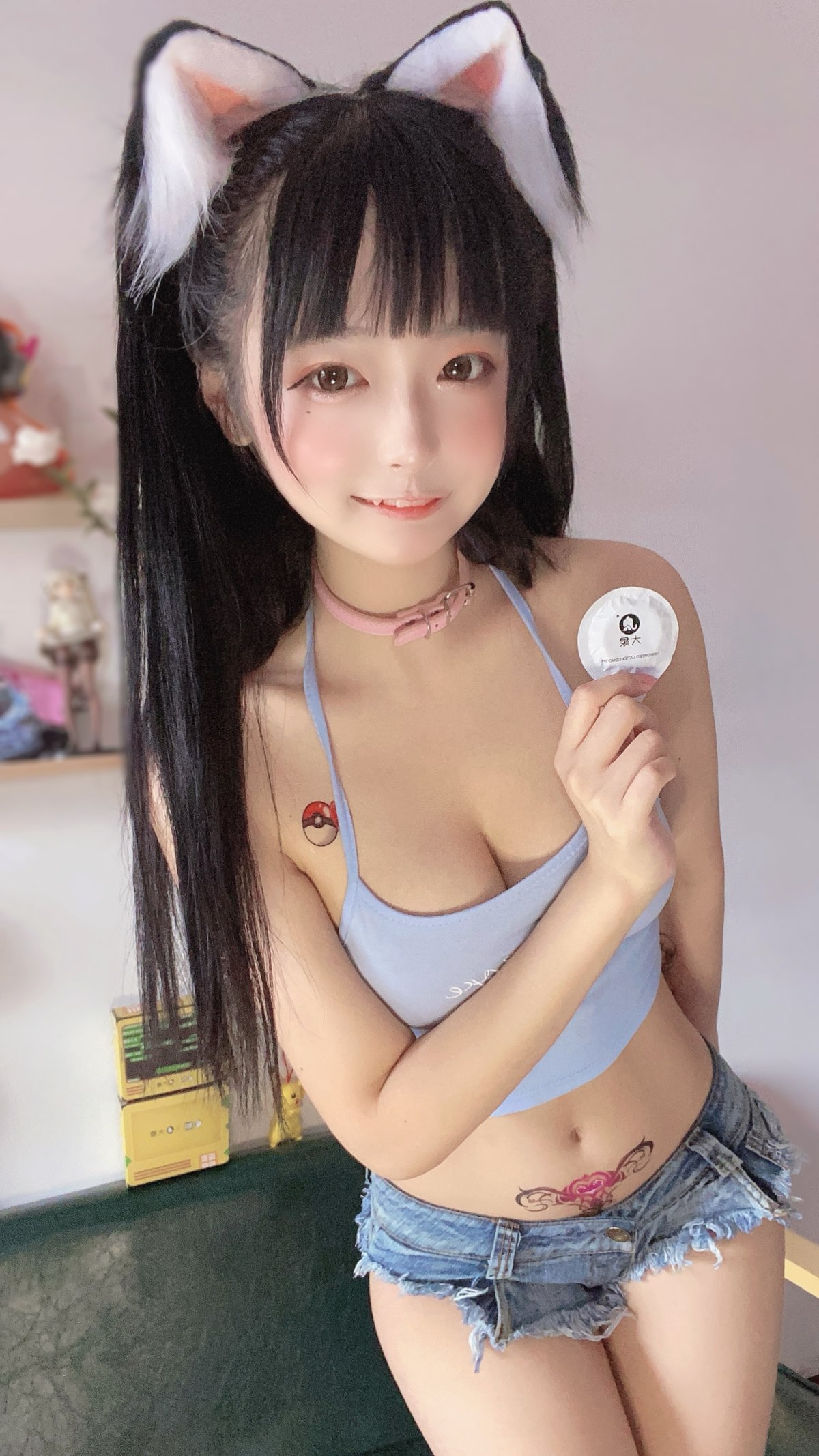 Coser@佳佳好难啊 No 003 蓝色吊带体操服 0034 5660905414.jpg