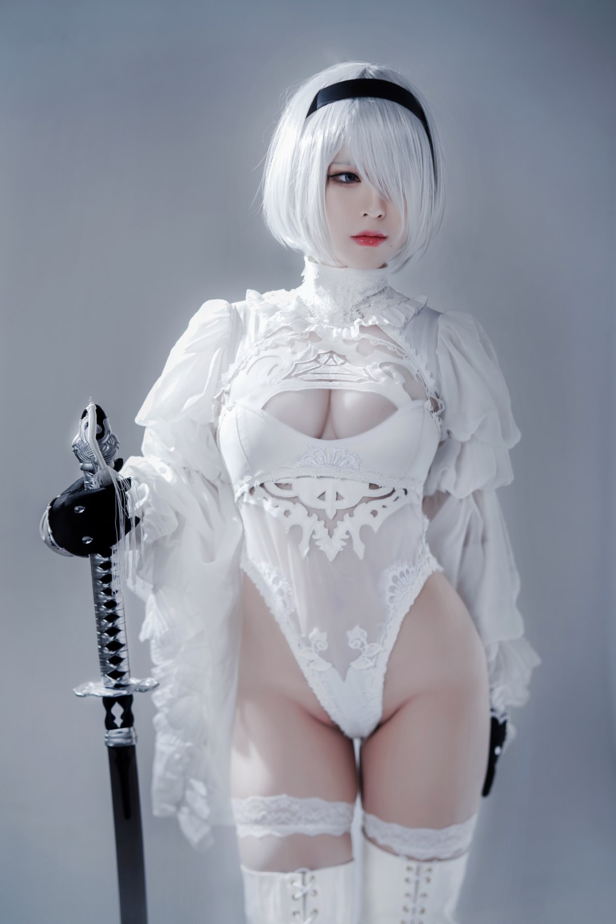 Coser@半半子 Automataヨルハ二号B型 白いドレス 0025 3253156677.jpg