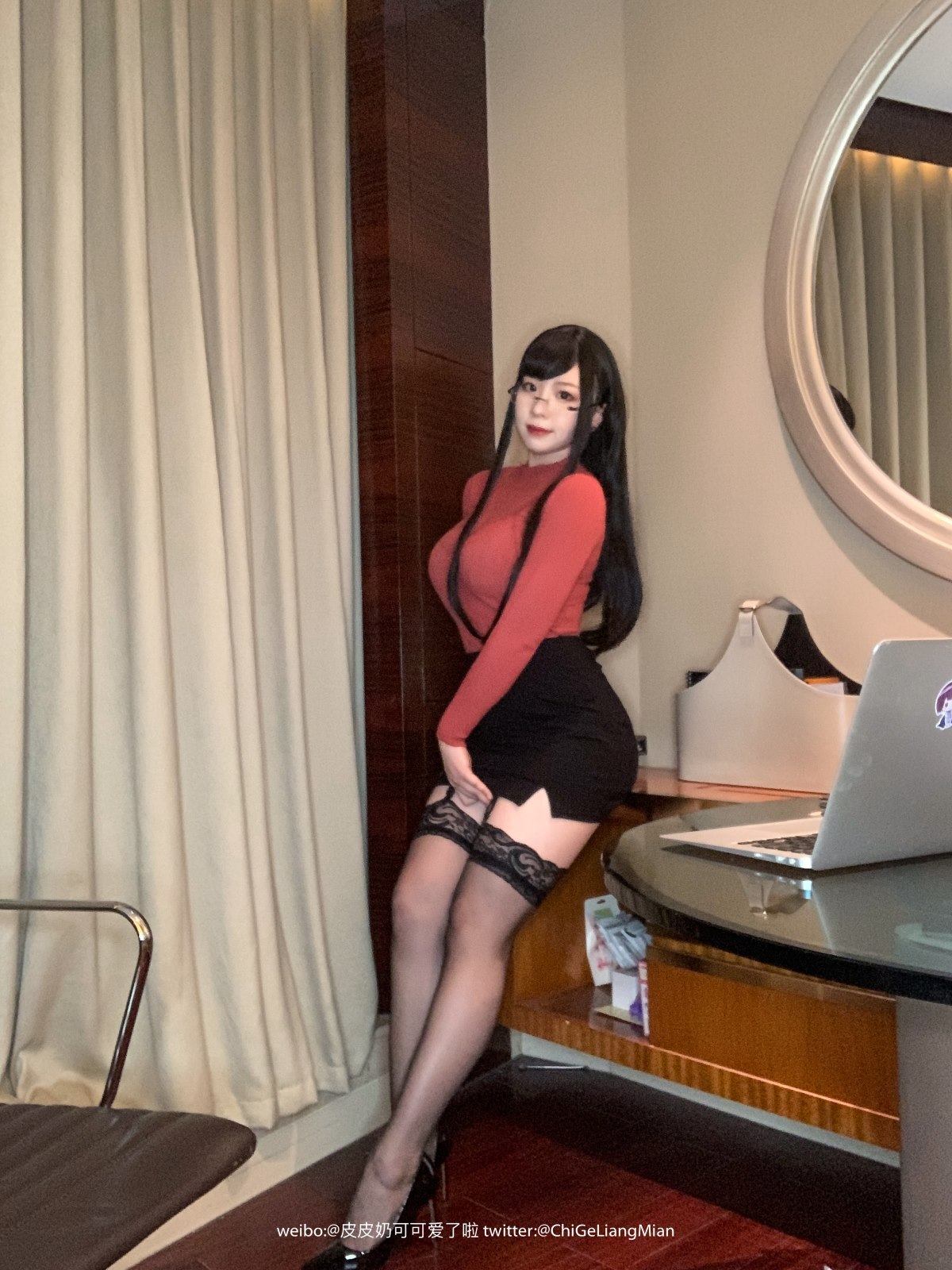 Coser@皮皮奶可可爱了啦 红色OL 0025 7048319504.jpg