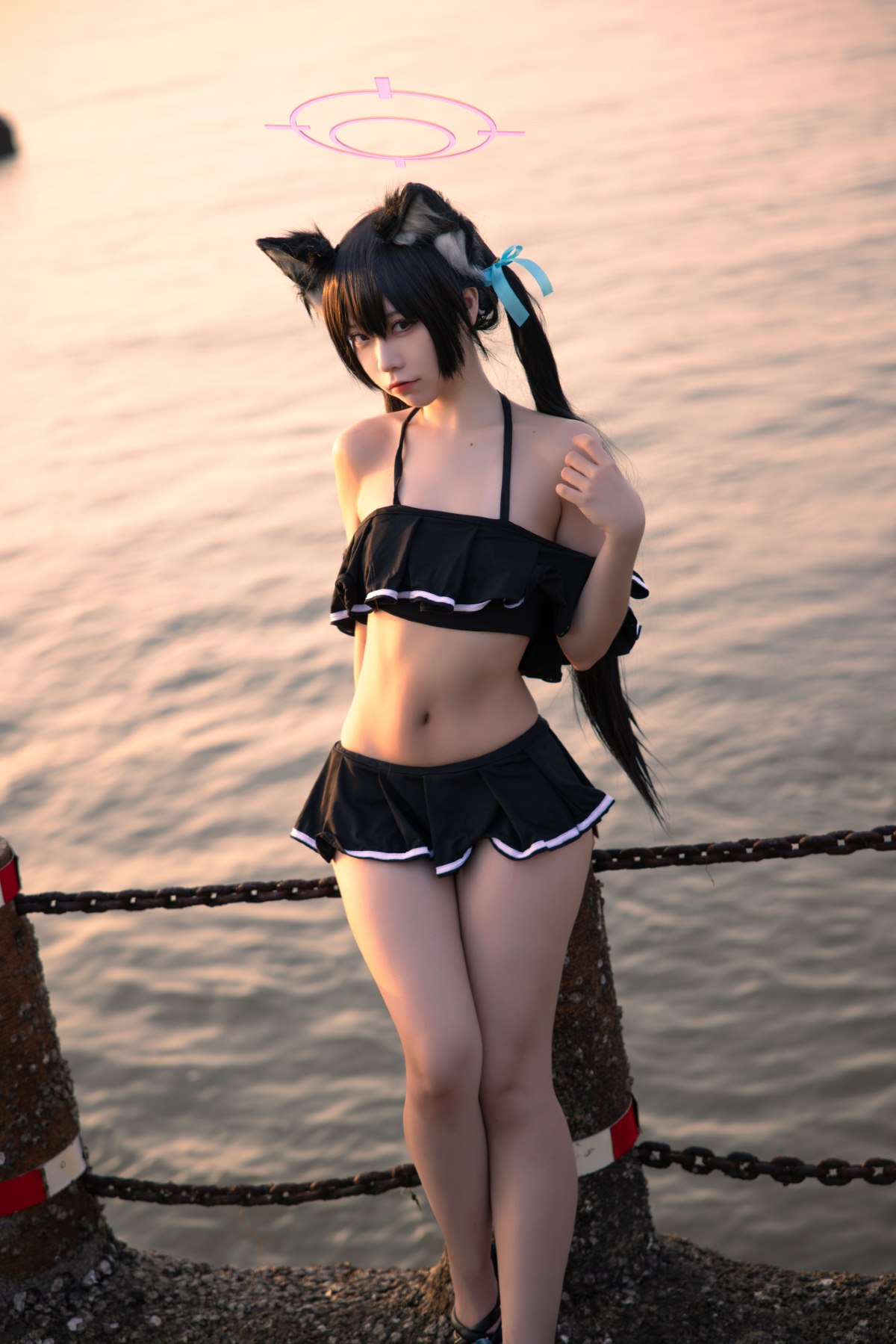 Coser@G44不会受伤 Vol 085 碧蓝档案 黑見芹香 海边泳装 0014 4327513090.jpg