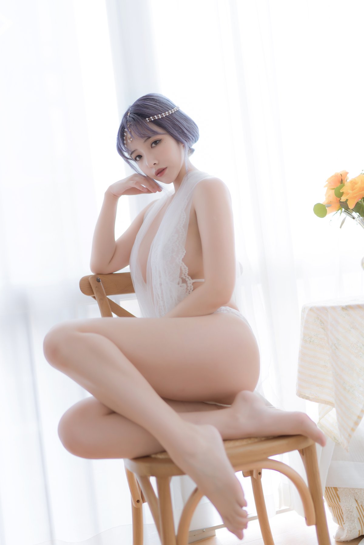 Coser@雯妹不讲道理 Vol 084 白色希腊 0001 4239630059.jpg