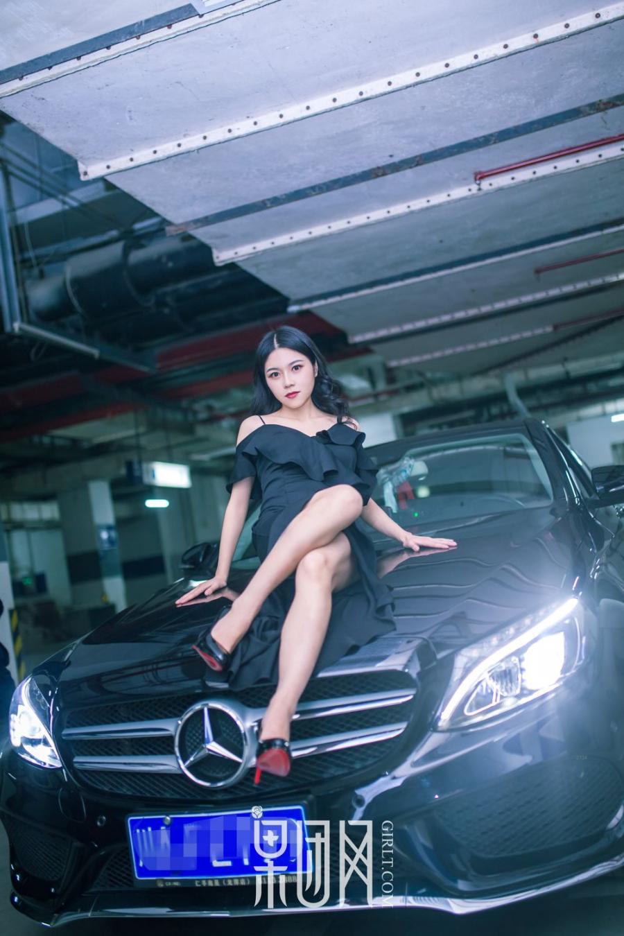 Girlt Beauty Girl vs luxury car