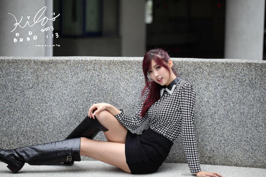 Liao Ting Lian Short Dress and Boot Pictures