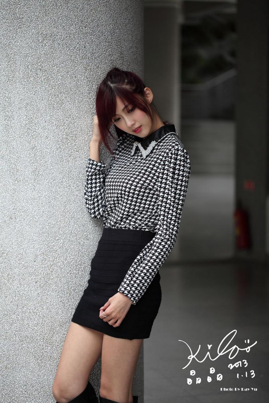 Liao Ting Lian Short Dress and Boot Pictures