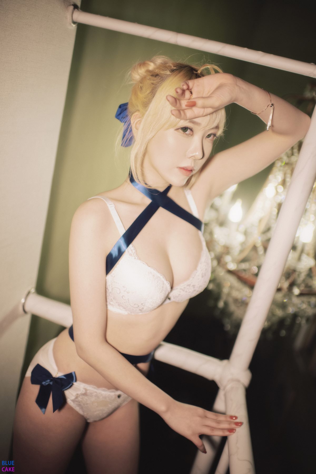 BLUECAKE Bomi 보미   Zia 지아 Fate Saber x Thosaka Rin Lingerie B 89 8628616314.jpg