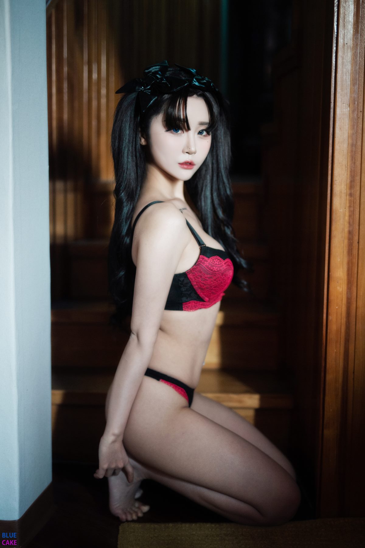 BLUECAKE Bomi 보미   Zia 지아 Fate Saber x Thosaka Rin Lingerie A 18 9096868723.jpg