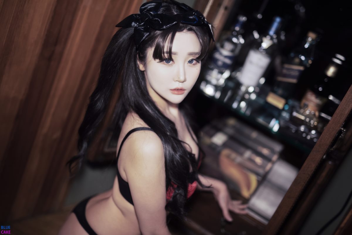 BLUECAKE Bomi 보미   Zia 지아 Fate Saber x Thosaka Rin Lingerie A 33 2324658336.jpg