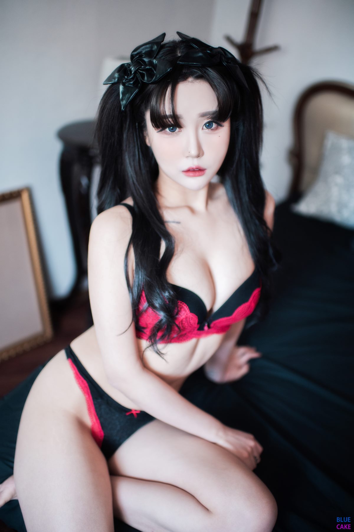 BLUECAKE Bomi 보미   Zia 지아 Fate Saber x Thosaka Rin Lingerie A 8 0975098642.jpg