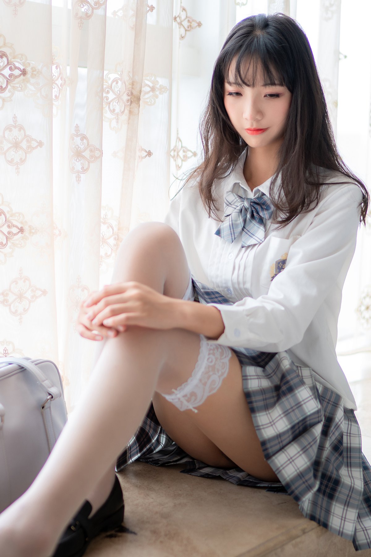 Coser@西瓜少女 Vol.021 JK格子裙