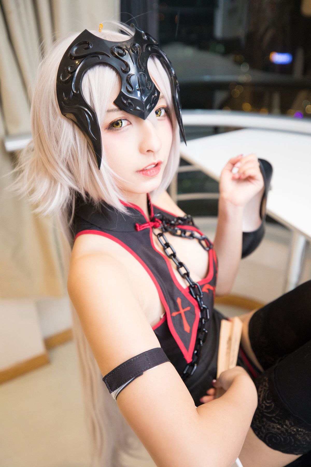 Coser@神楽坂真冬 Vol 037 电子相册 旗袍黑贞 A 0063 8008368202.jpg