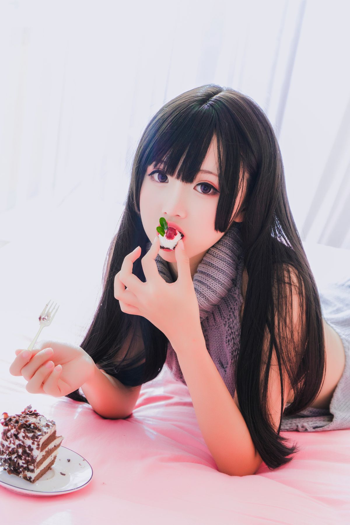 Coser@面饼仙儿 No 006 露背毛衣 0001 5753875145.jpg