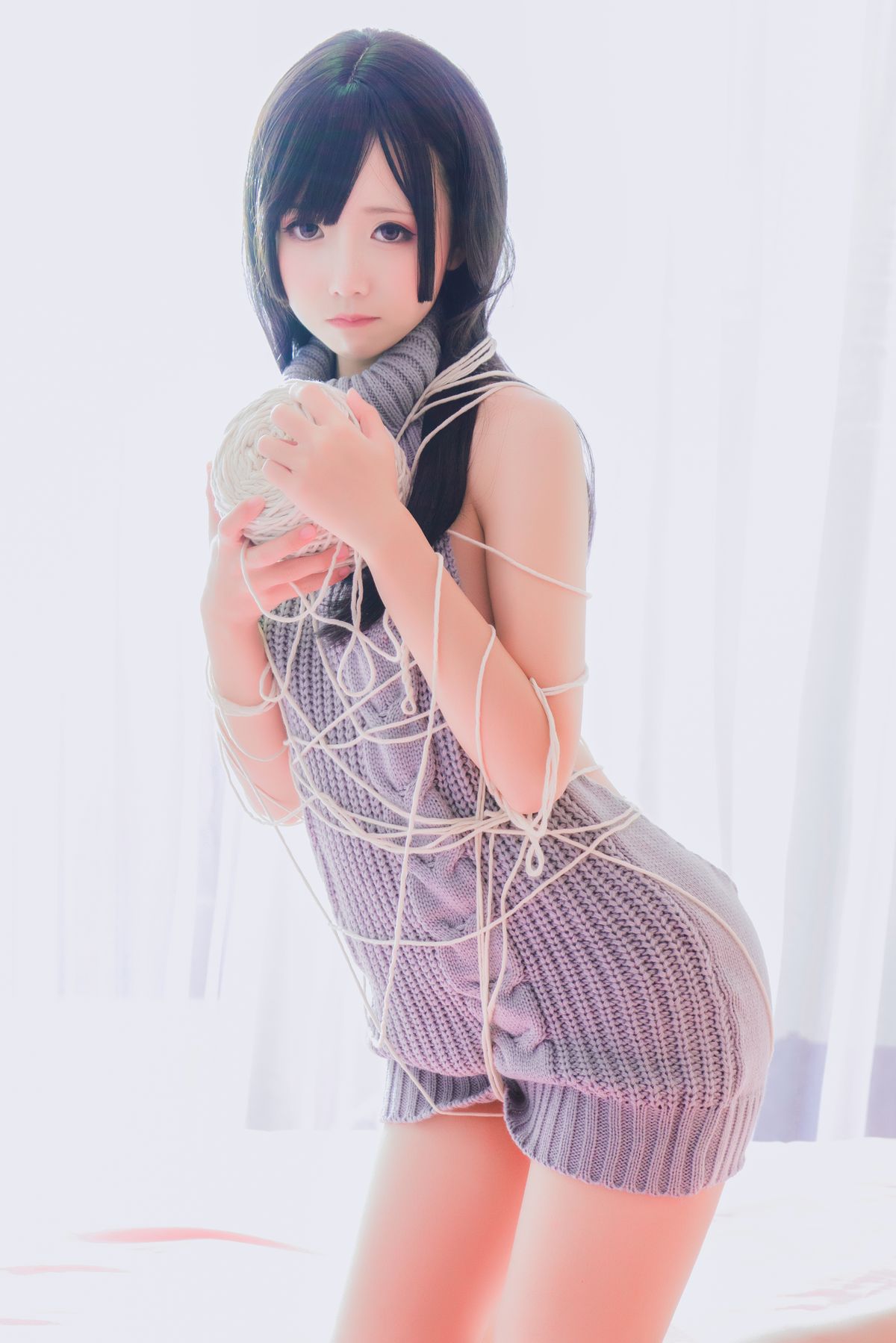 Coser@面饼仙儿 No 006 露背毛衣 0007 6188288692.jpg