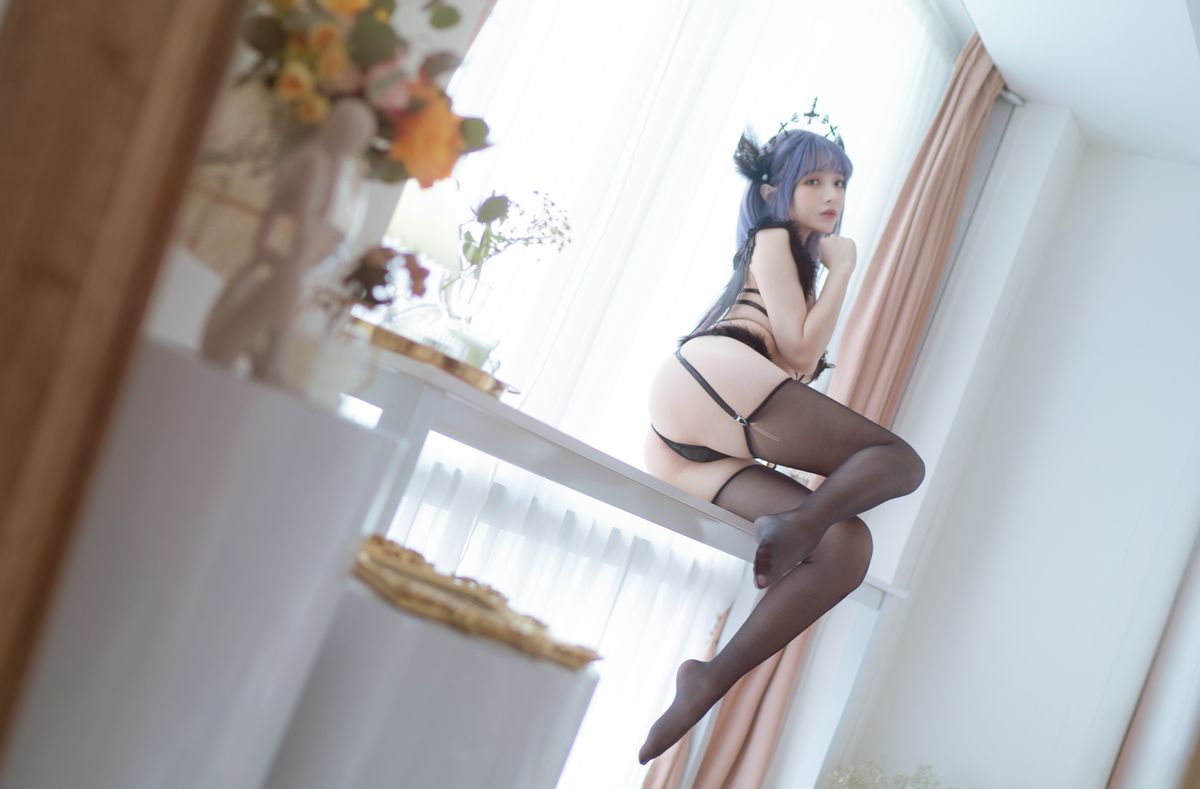 Coser@雯妹不讲道理 Vol 095 黑色天使 0003 9159444065.jpg