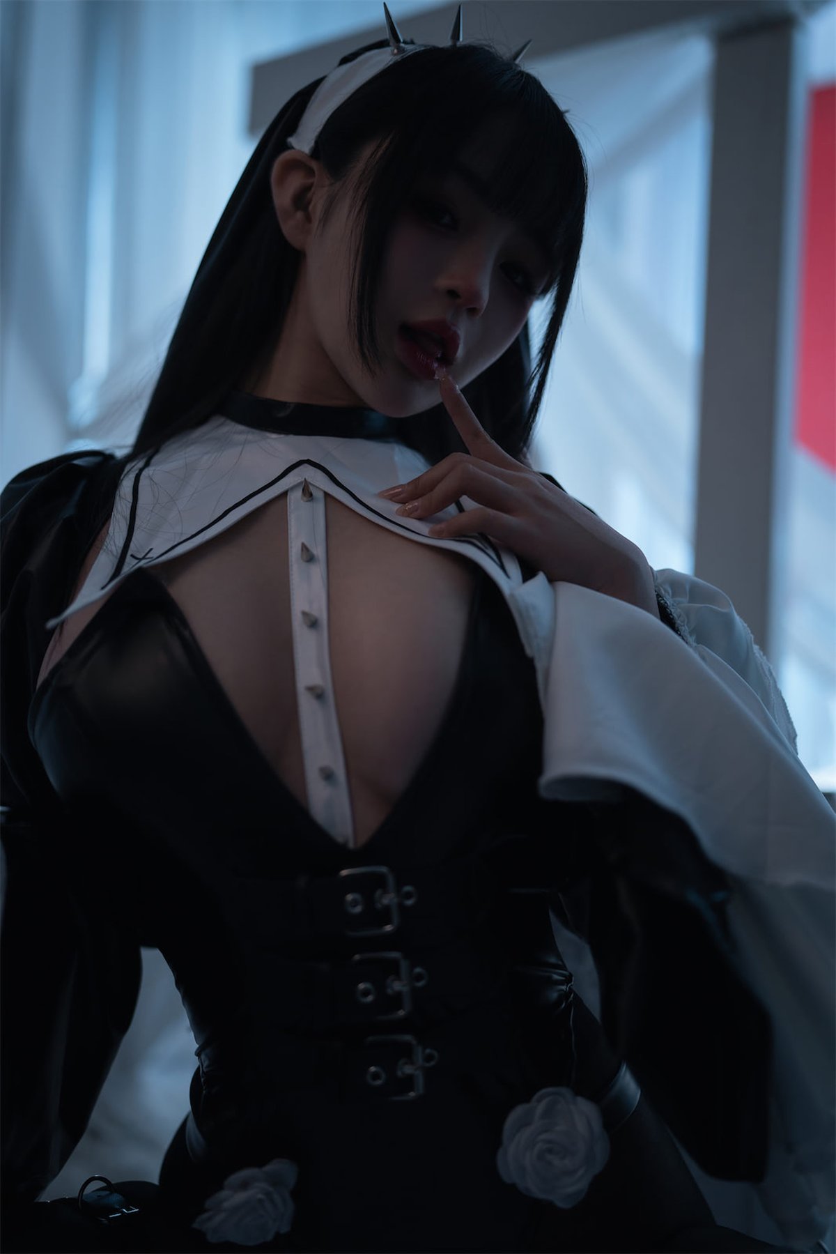 Coser@桜井宁宁 Vol 076 皮衣修女 0015 7003598162.jpg