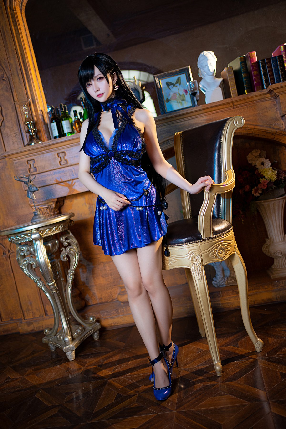 Coser@星之迟迟Hoshilily 蒂法蓝礼服 0022 8890794886.jpg