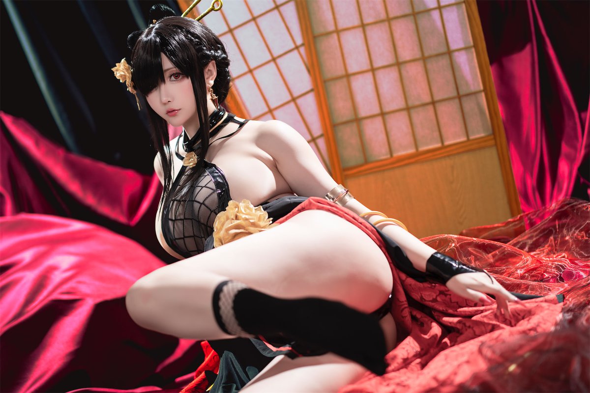 Coser@星之迟迟Hoshilily 圣诞节 约尔 同人和风战斗服 0024 0307088955.jpg