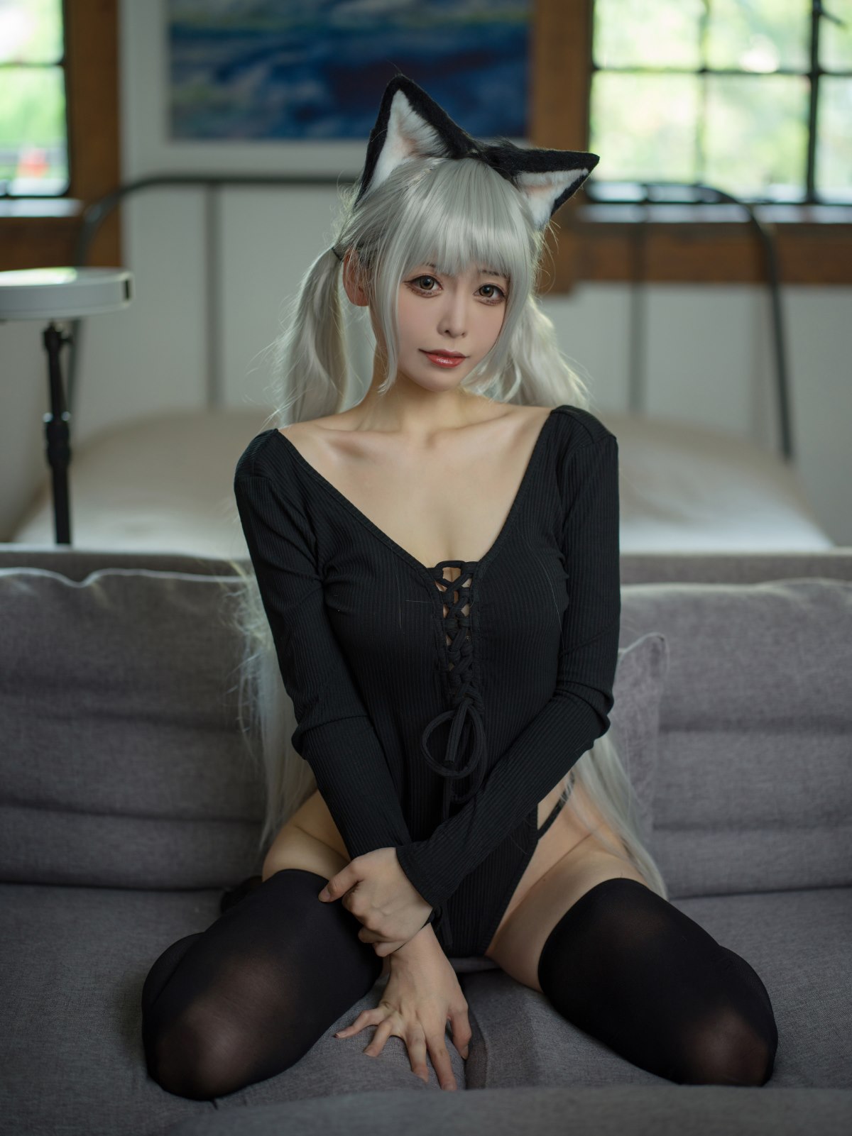 Coser@樱岛嗷一 黑猫针织衫连体衣 0001 2192057594.jpg